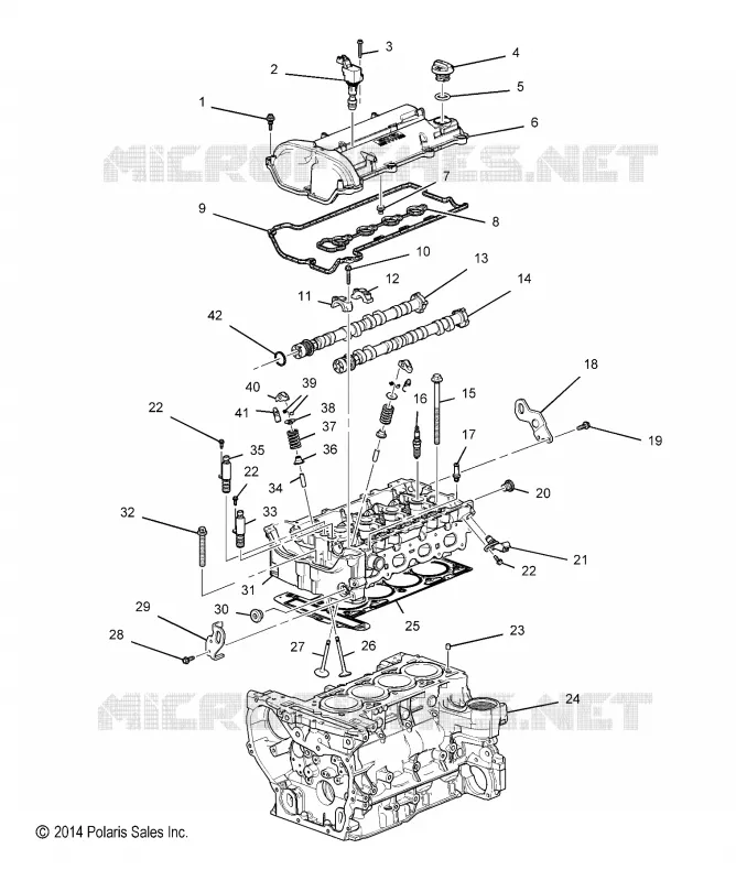 CYLINDER HEAD AND RELATED PARTS