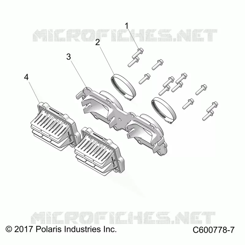 ENGINE, REED VALVE AND THROTTLE BODY ADAPTOR