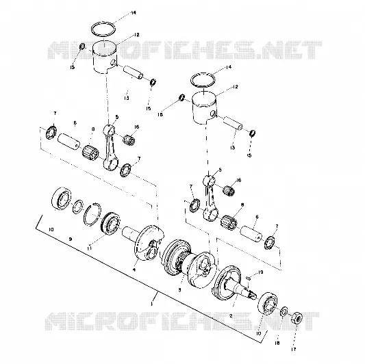 PISTON AND CRANKSHAFT (SS) (4910951095023A)