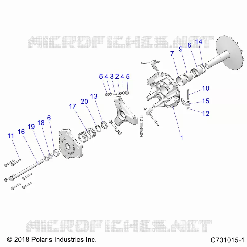 DRIVE TRAIN, PRIMARY CLUTCH