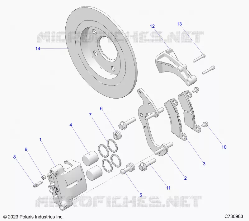 BRAKES, REAR CALIPER