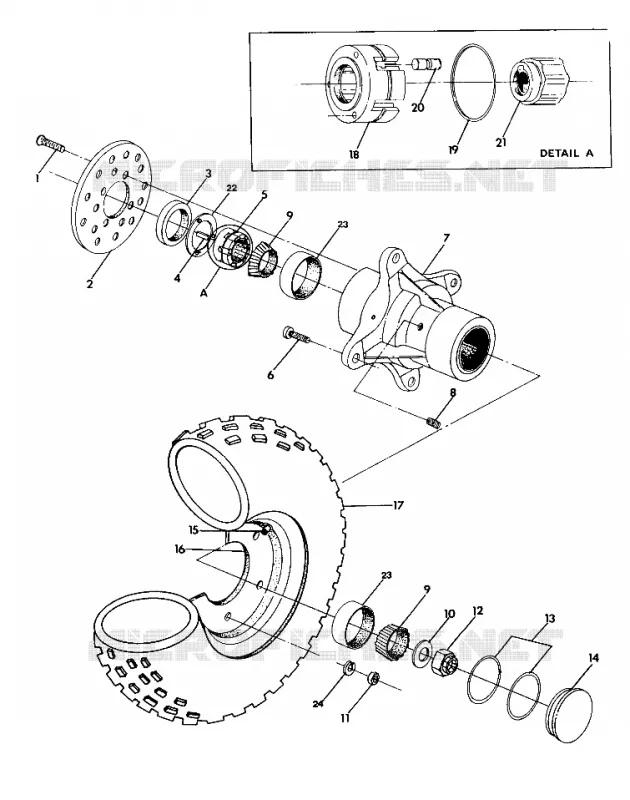 FRONT WHEEL ASSEMBLY UPDATED 2-91 6X6 (4919811981017A)