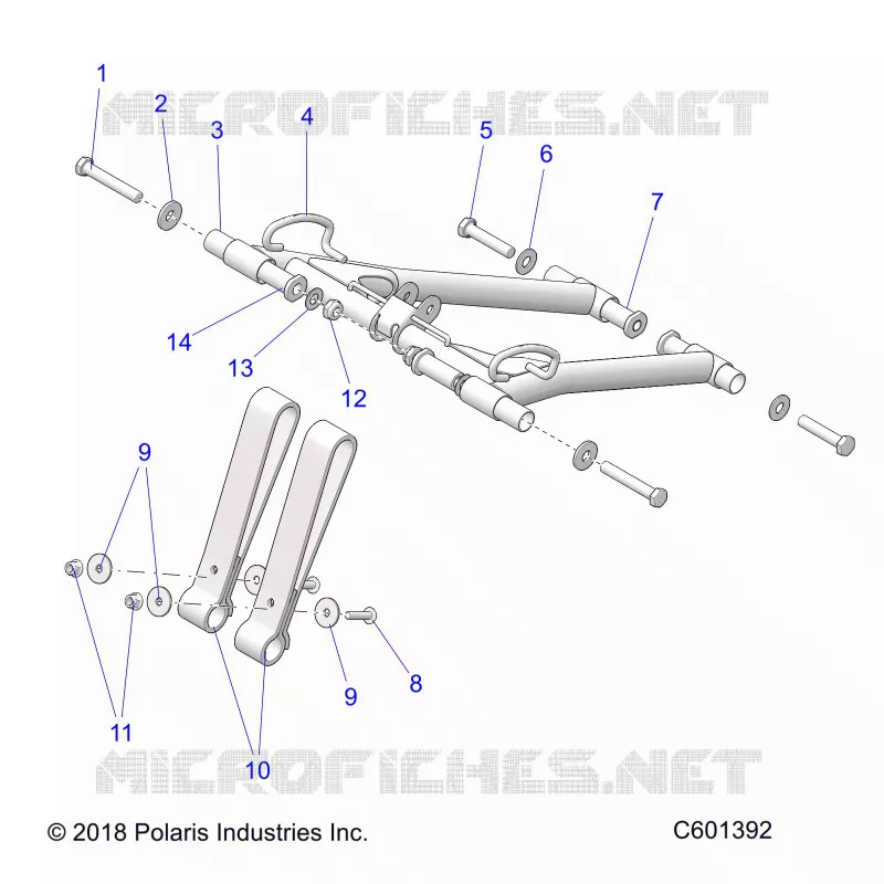 SUSPENSION, FRONT TORQUE ARM