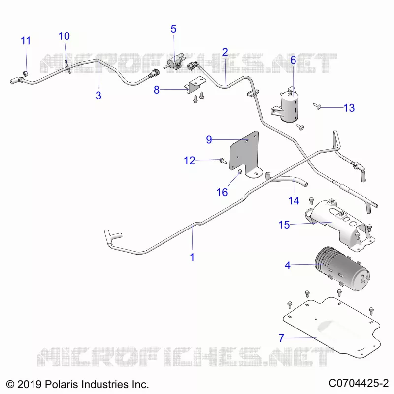 FUEL SYSTEM, FUEL TANK EVAP, CANISTER AND LINES