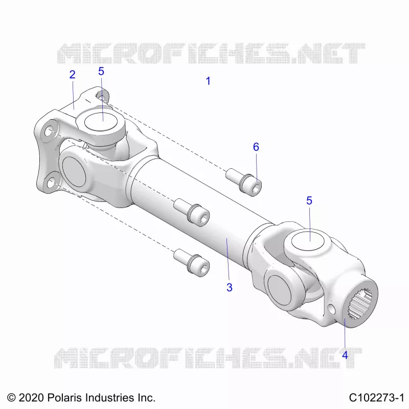 DRIVE TRAIN, PROP REAR SHAFT