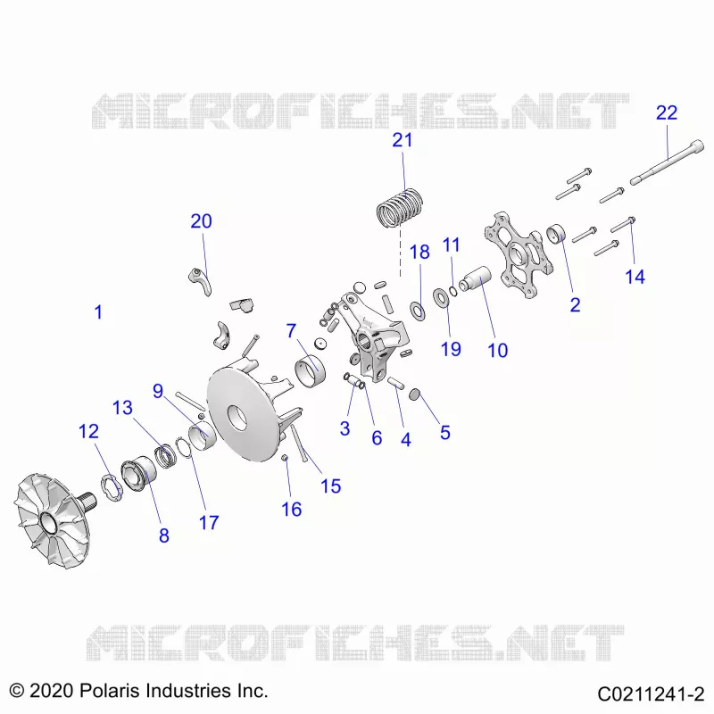 DRIVE TRAIN, PRIMARY CLUTCH