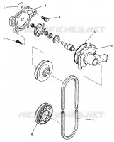 WATER PUMP XLT RMK 0960956, XLT SKS 0960556 AND EUROPEAN XLT SKS E960556 (4931813181C010)