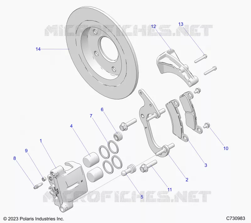 BRAKES, REAR CALIPER