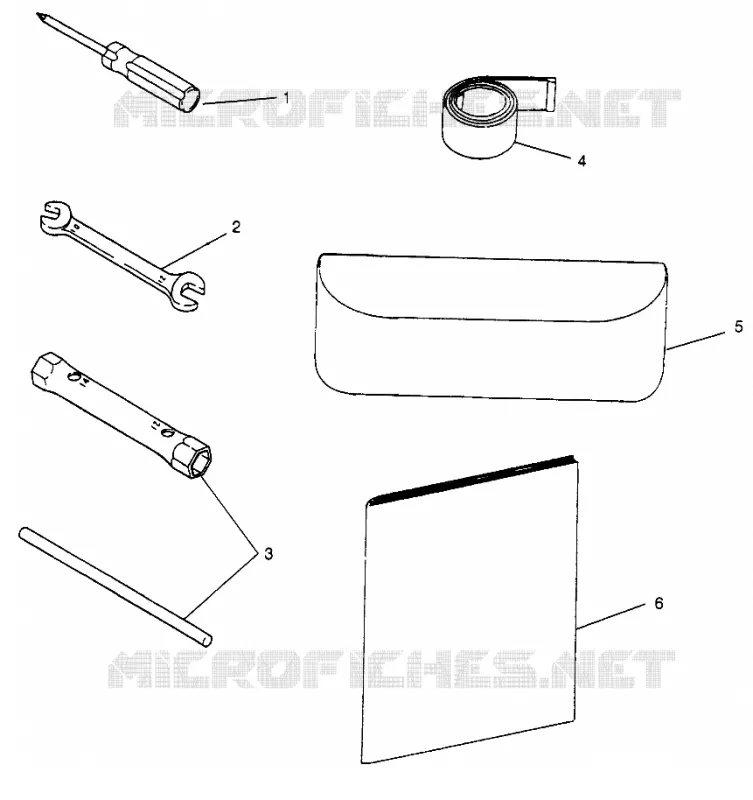 TOOL KIT    600 XC 0971776 AND EUROPEAN 600 XC E971776 (4937933793D002)