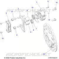 BRAKES, REAR CALIPER 