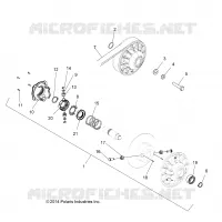 DRIVE TRAIN, SECONDARY CLUTCH -A19SDE57R1 (49ATVCLUTCHDRIVEN1323248)