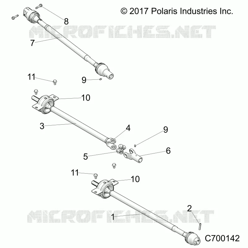 DRIVE TRAIN, FRONT, MID, REAR PROP SHAFT
