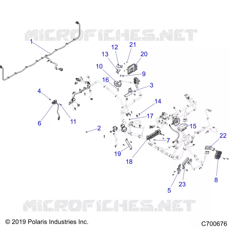 WIRE HARNESS COMPONANTS- R20RSF99AV/BV (C700676)